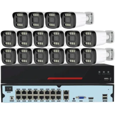 5MP 16 Channel ADH Full Color with Audio CCTV Camera Kit