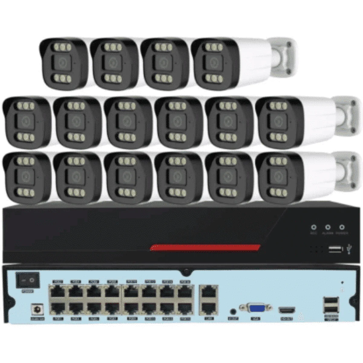 5MP 16 Channel ADH Full Color with Audio CCTV Camera Kit