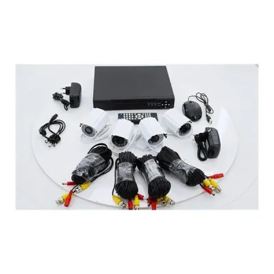 AHD 4 Channel CCTV Security System with Internet