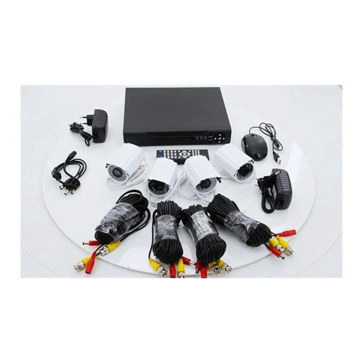 AHD 4 Channel CCTV Security System with Internet