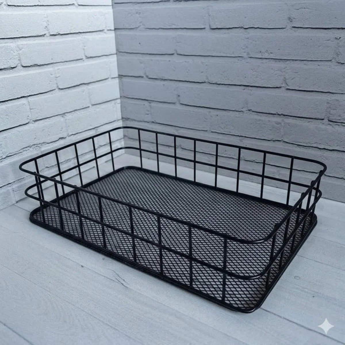 Metal Wire Grid Basket Organizer